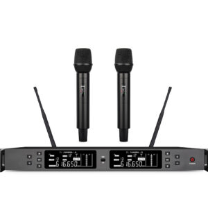 BK-111+BK01 Wireless Microphone System Dual Channel for Stage Performance