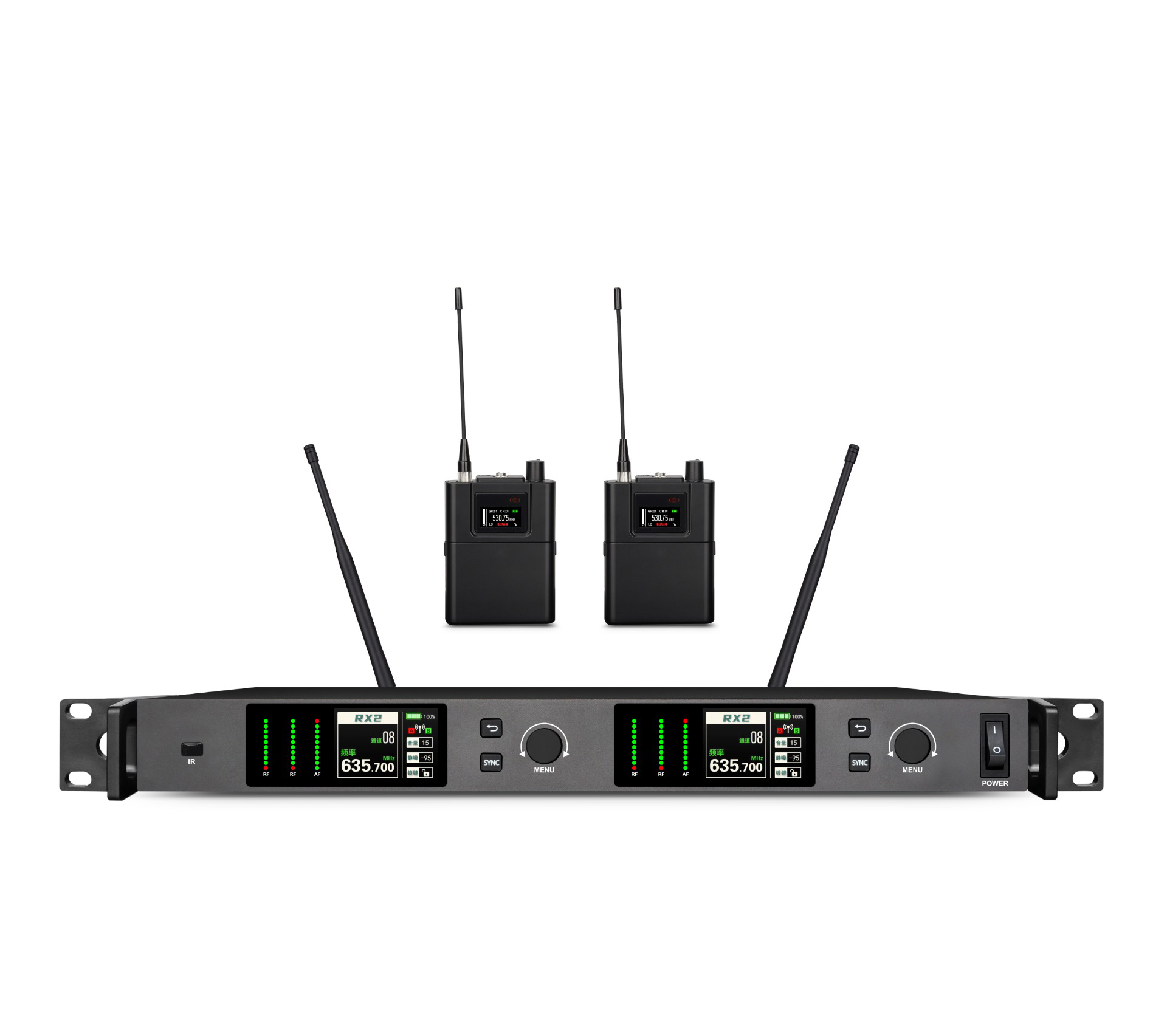 BK-222+BK02 Wireless Microphone for Live Stage Performance - 图片 2